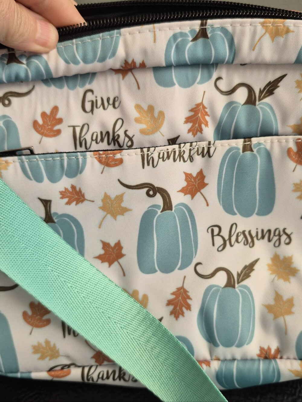 Kids Teal Pumpkin Print Bottoms - Brand